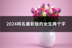 2024网名最新版的女生两个字(精选46个