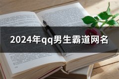 2024年qq男生霸道网名(共106个)